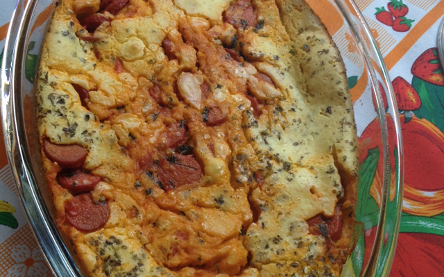 Torta salgada de salsicha