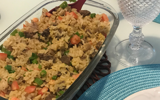 Risoto de filé mignon e mostarda