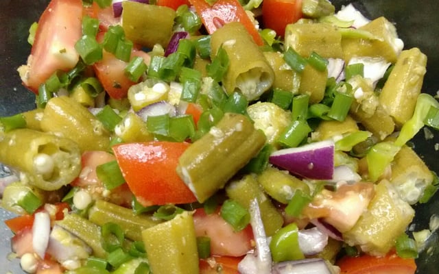 Salada de quiabo