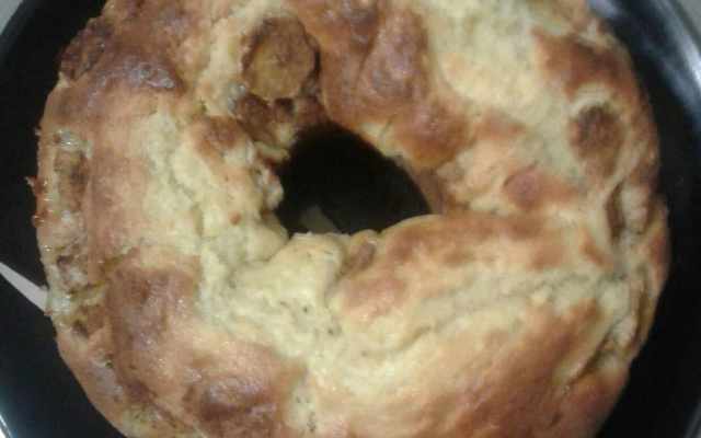 Bolo de banana de liquidificador