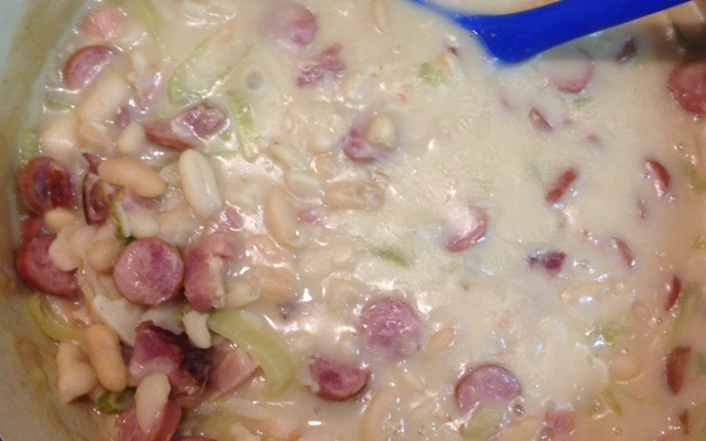 Feijão branco temperadinho