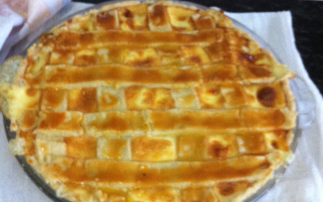 Torta de frango com palmito