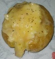 Batata recheada de micro-ondas