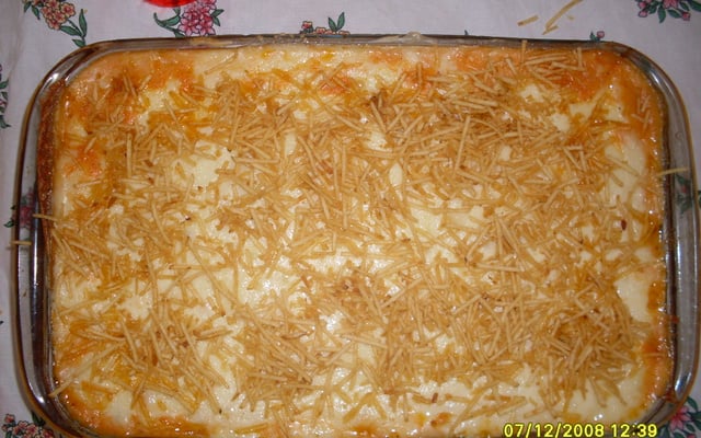 Escondidinho de frango com macaxeira