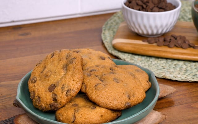 Cookie recheado com nutella