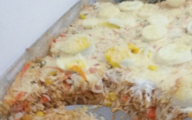 Arroz de forno com frango
