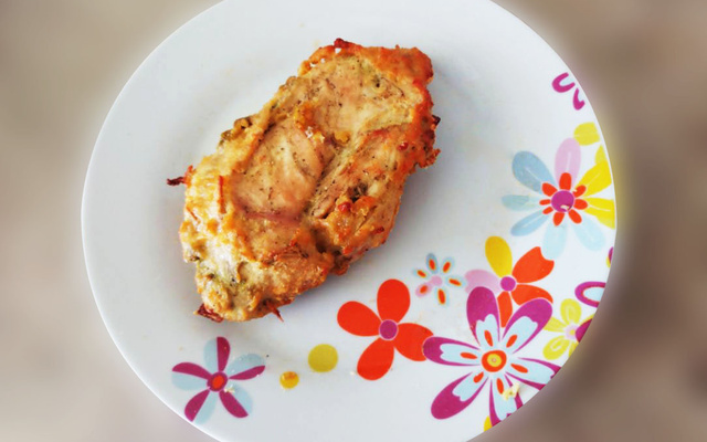 Frango recheado com pesto e mussarela