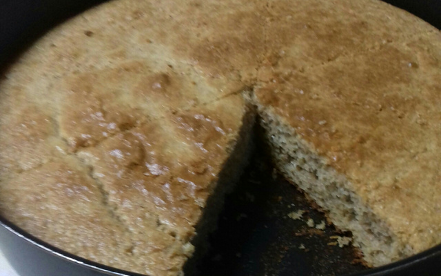 Bolo integral salgado com gostinho de pão integral