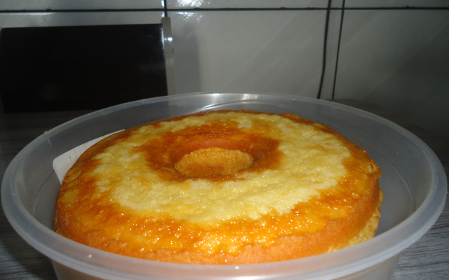 Bolo de milho feito com cuscuz