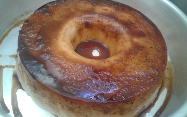 Flan de banana