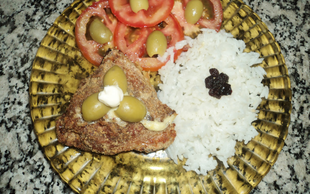 Frango de forno à milanesa