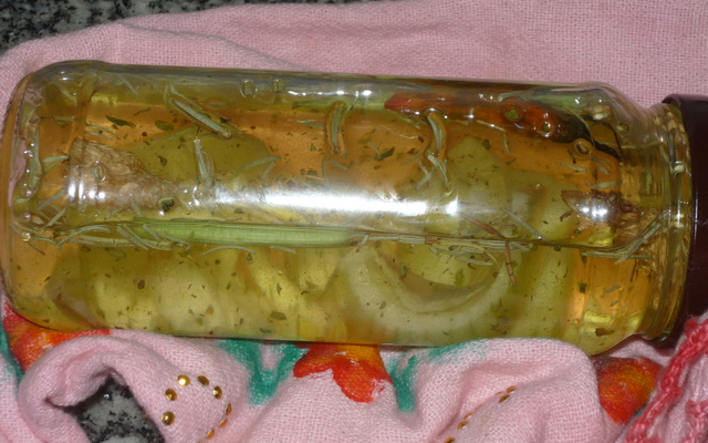 Delícia de óleo temperado