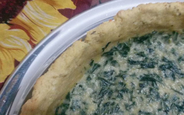 Torta leve de espinafre