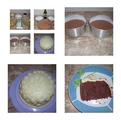 Bolo de massa de mandioca sem glúten