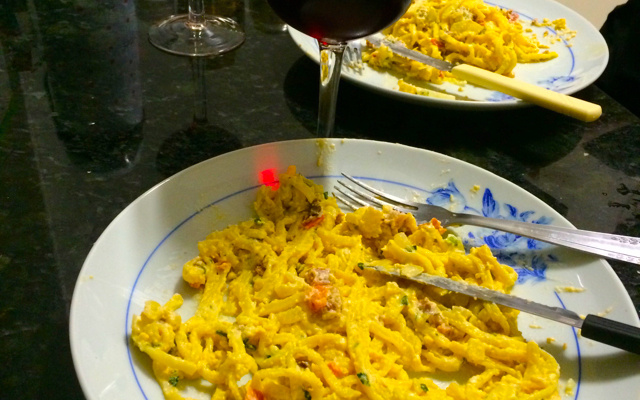 Espaguete à carbonara