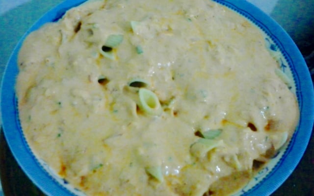 Penne ao molho de tomate e creme de leite