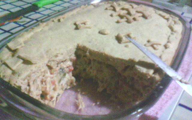 Empadão de frango com batata