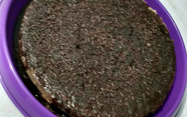 Cobertura de bolo simples de chocolate