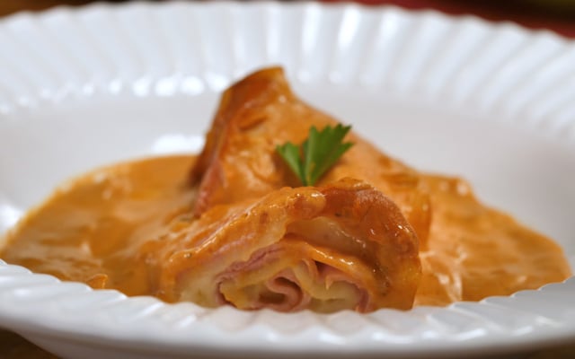 Rondelli com massa de pastel