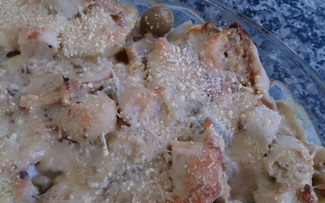 Torta de frango de panela