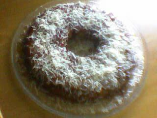 Pudim de pão com coco