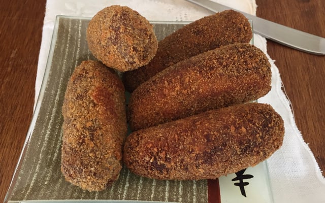 Croquete de carne cremoso (tipo Casa do Alemão)
