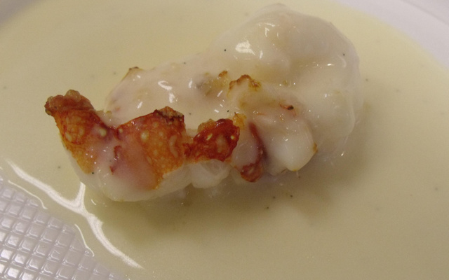 Lagosta com Molho de Espumante e Baunilha