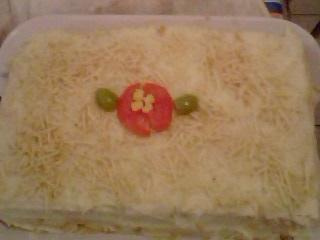 Torta salgada de pão com frango