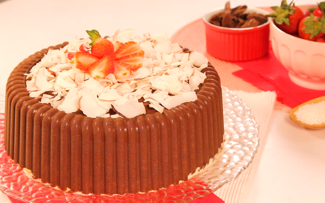 Bombom gigante de morango 