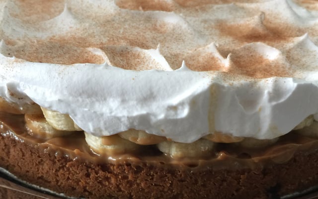 Torta de banana banoffee