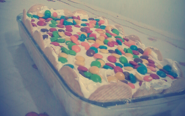 Torta de bolacha com amendoim