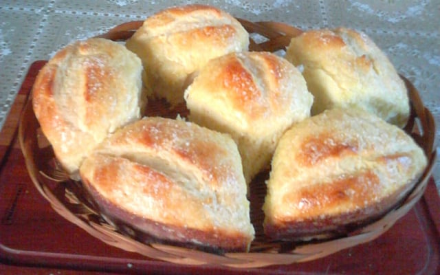 Pão doce de Mandioquinha