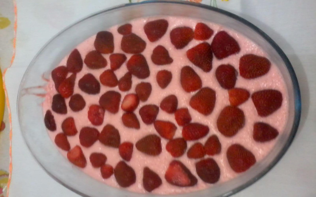 Gelatina cremosa simples