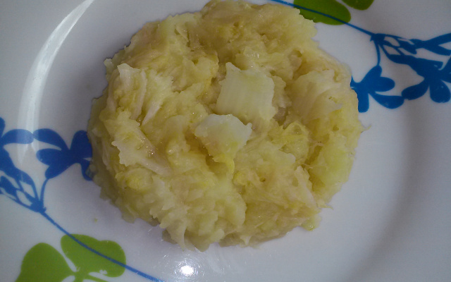 Salada de batata com acelga fácil