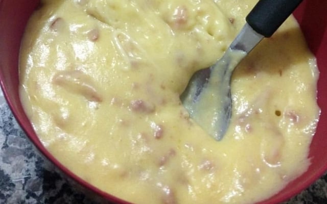 Creme de mandioquinha com calabresa