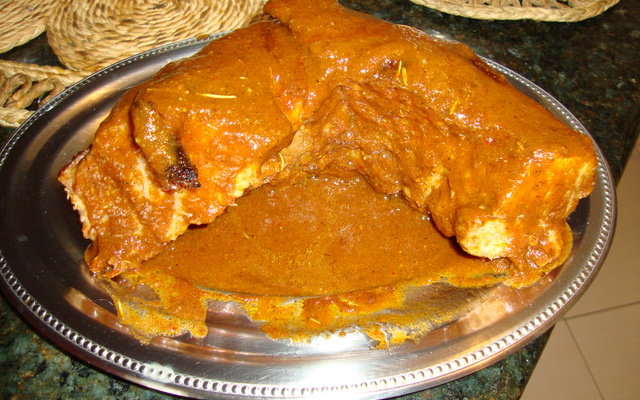 Costelinha suína deliciosa ao molho barbacue