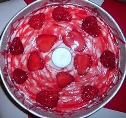 Pudim de Sorvete de Morango da Néia