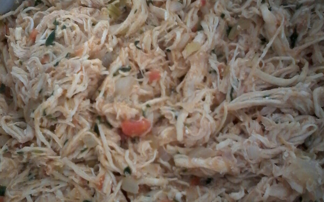 Recheio de frango para massas