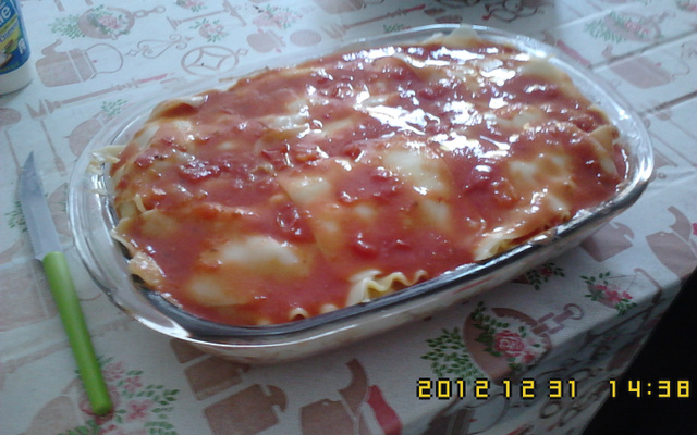 Lasanha de frango cremoso da Ju