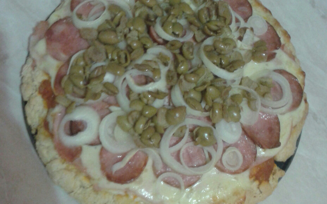 Pizza caseira com fermento químico