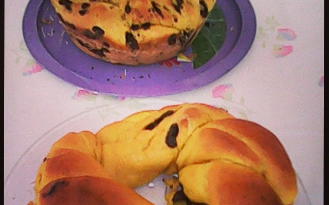 Rosca doce de cenoura e chocolate