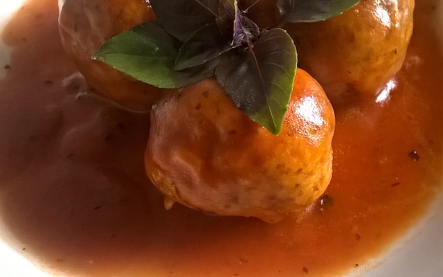 Almôndegas de carne de soja