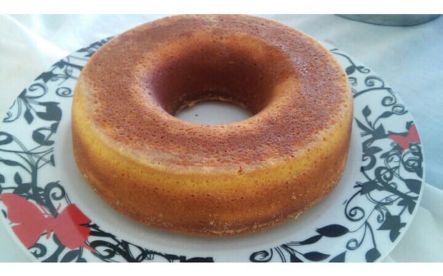 Bolo de milho sem leite com óleo de girassol