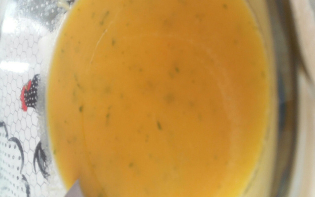 Sopa de batata e cenoura