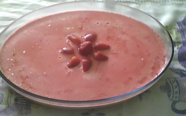 Mousse de morango