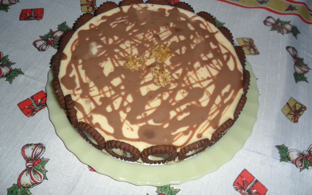 Torta cremosa de nozes