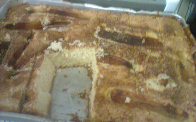 Bolo de banana e canela