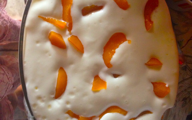 Pavê de pêssego simples