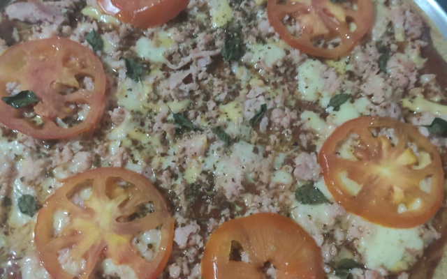 Massa de pizza no liquidificador