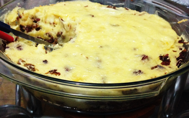 Escondidinho de charque